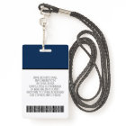 Custom Employee - Photo, Bar Code, Logo, Name