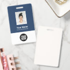 Custom Employee Photo, Bar Code, Logo, Name