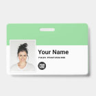Custom Employee - Photo, Bar Code, Logo, Name