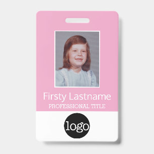 Custom Employee - Photo, Bar Code, Logo, Name ID Badge