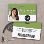 Custom Employee - Photo, Bar Code, Logo, Name