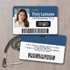 Custom Employee - Photo, Bar Code, Logo, Name