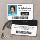 Custom Employee - Photo, Bar Code, Logo, Name