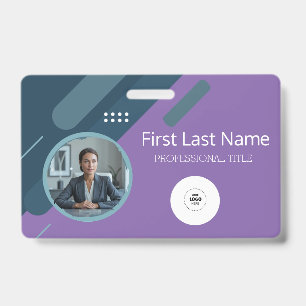 Custom Employee - Photo, Bar Code, Logo, Name ID Badge