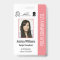 Custom Employee Photo Certification Pink ID