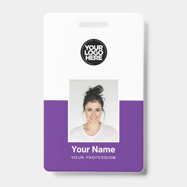 Custom Employee Photo Company Security Id Badges (Front)