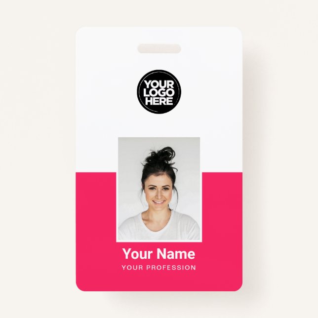 Custom Employee Photo Company Security Id Badges (Front)