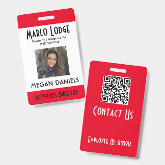 Custom Employee Photo ID Badge
