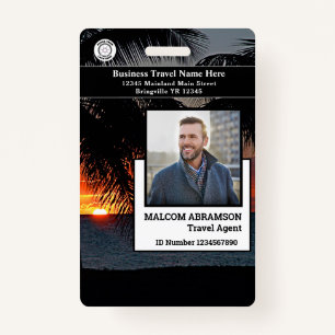 Custom Employee Photo ID Card Bar Code  ID Badge