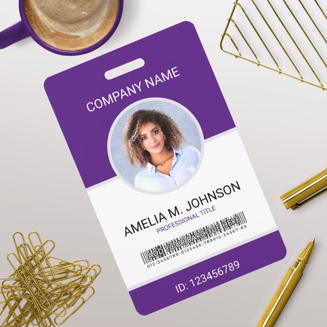 Custom Employee Photo ID Card ID Badge (Creator Uploaded)