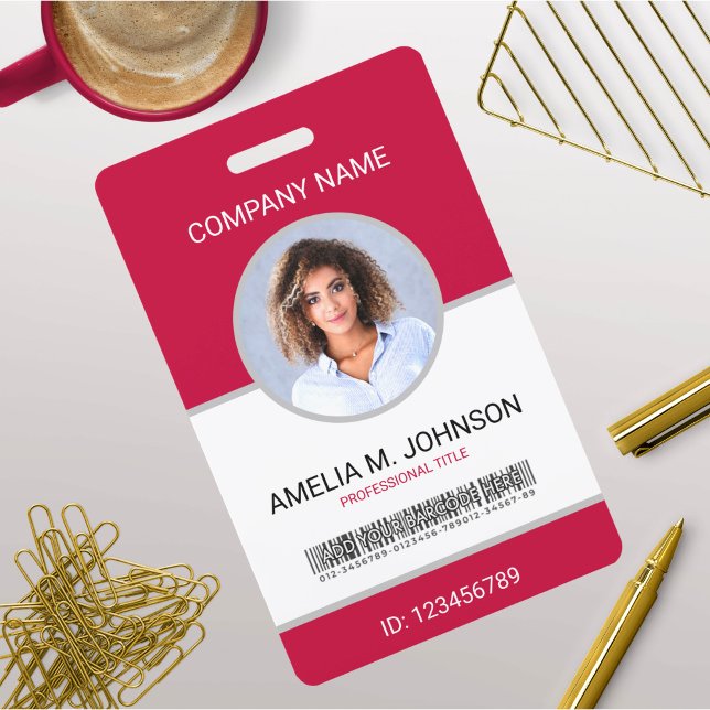 Custom Employee Photo ID Card ID Badge (Creator Uploaded)