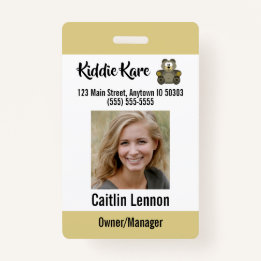 Custom Employee Photo ID ID Badge