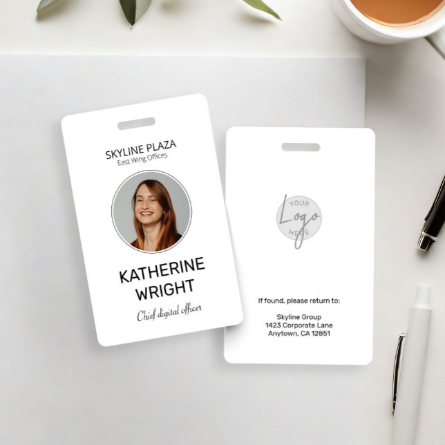 Custom Employee Photo ID Name ID Badge (Creator Uploaded)