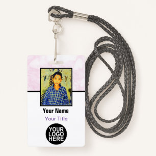 Custom Employee - Photo, Logo, Bar Code and Name ID Badge