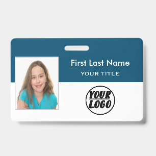 Custom Employee Photo   Logo, Bar Code name Badge ID Badge