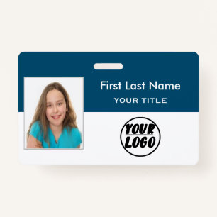 Custom Employee Photo Logo, Bar Code name Badge ID Badge