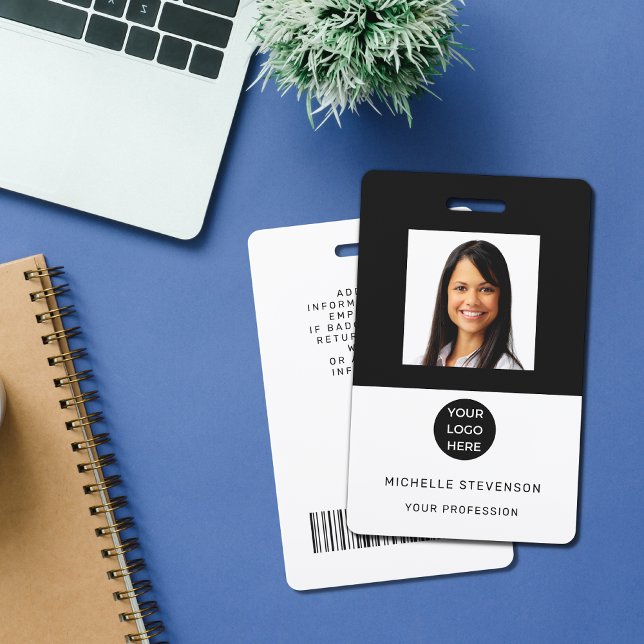 Custom Employee Photo Logo Name Badge ID Badge (Creator Uploaded)