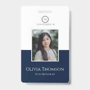 Custom Employee Photo, Logo, Name Badge ID Badge