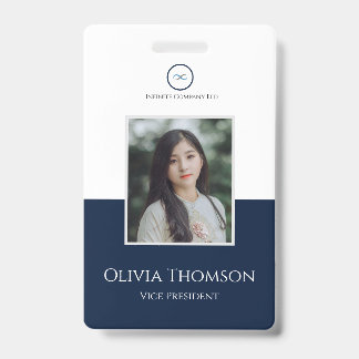 Custom Employee Photo, Logo, Name Badge ID Badge