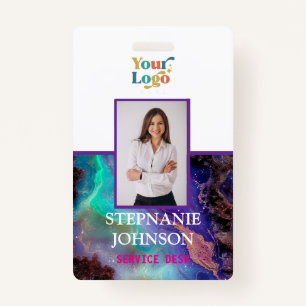 Custom Employee Photo Logo Name Badge ID Badge