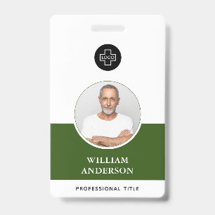 Custom Employee Photo Logo Name ID Badge