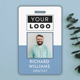 Custom Employee Photo Logo Name ID Badge