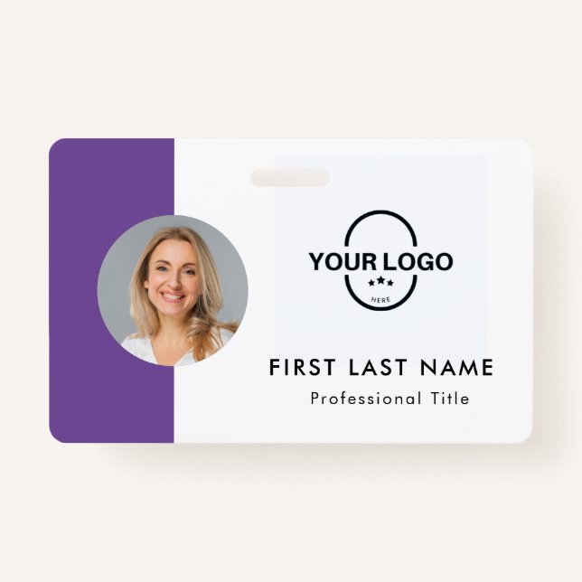 Custom Employee - Photo, Logo, Name ID  Badge ID Badge (Front)