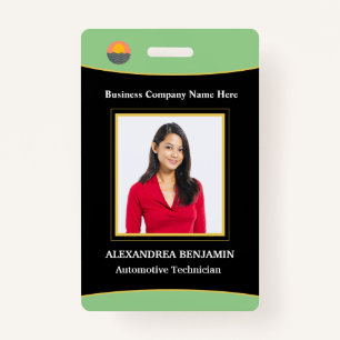 Custom Employee Photo Logo Name ID Card ID Badge