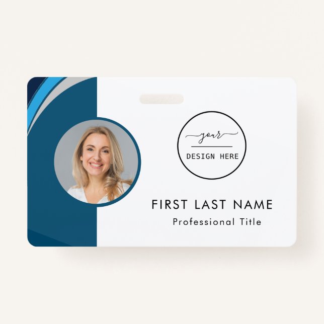 Custom Employee - Photo, Logo, Name ID  ID Badge (Front)