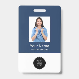 Custom Employee Photo Logo Office Name Tags Badges ID Badge