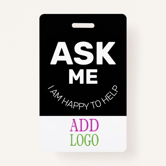 Custom Employee - Photo pass-  Name ID ID Badge (Front)