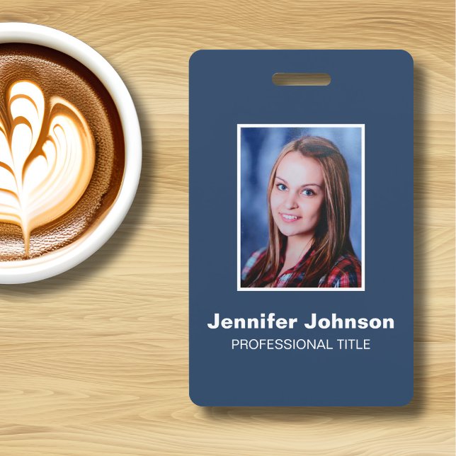 Custom Employee Photo Professional Title Name ID Badge (Creator Uploaded)