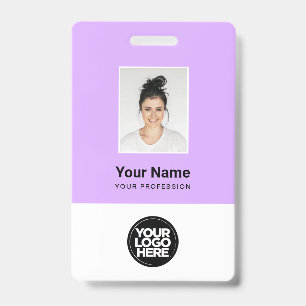 Custom Employee Photo, Qr Code, Logo, Name ID Badge
