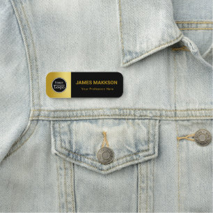 Custom Employee Pin Name Tag or Magnetic with Logo