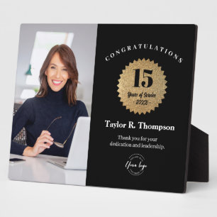 Custom Employee Recognition Photo 15 Year service Plaque