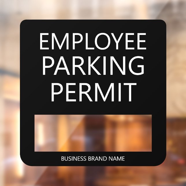 Custom Employee Resident Parking Permit Business (Sheet 2)