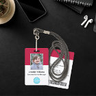 Custom Employee Staff Logo Barcode Name Photo ID