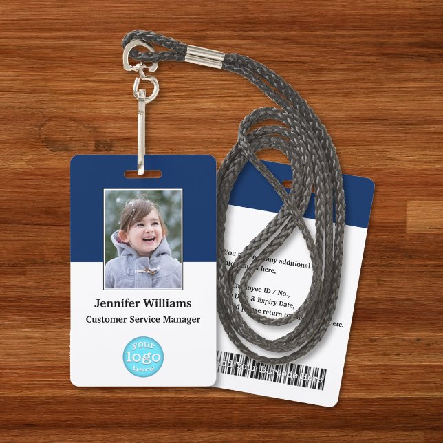 Custom Employee Staff Name Logo Barcode Photo ID ID Badge (Custom Employee Staff Name Logo Barcode Photo ID Badge)