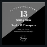 Custom Employee years of service recognition logo Poster<br><div class="desc">Show your employees how much you value their dedication and loyalty with our Custom Employee Years of Service Recognition Logo Poster. This print is also available as a digital download. Customize the employee's name, years of service, and a special message. You can also include your company logo, adding a personalized...</div>