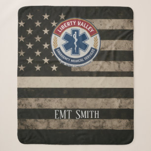Custom EMT Thin White Line Blanket