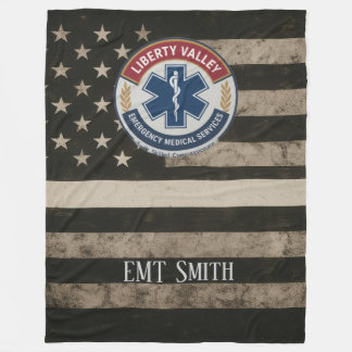 Custom EMT Thin White Line Blanket
