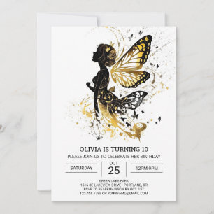Custom Enchanted Fairy Birthday Celebration Invitation