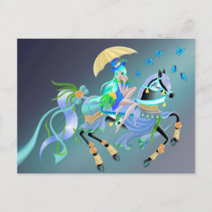 Custom Enchanted Horse Ride Postcard