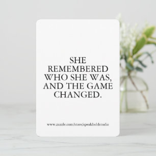 Custom Encouragement Card for Her, Feminist gift