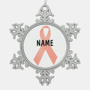 CUSTOM Endometrial Cancer Memorial Ornament