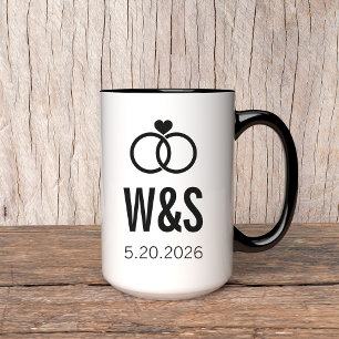Custom Engagement Mug Gift for Her or Newlyweds