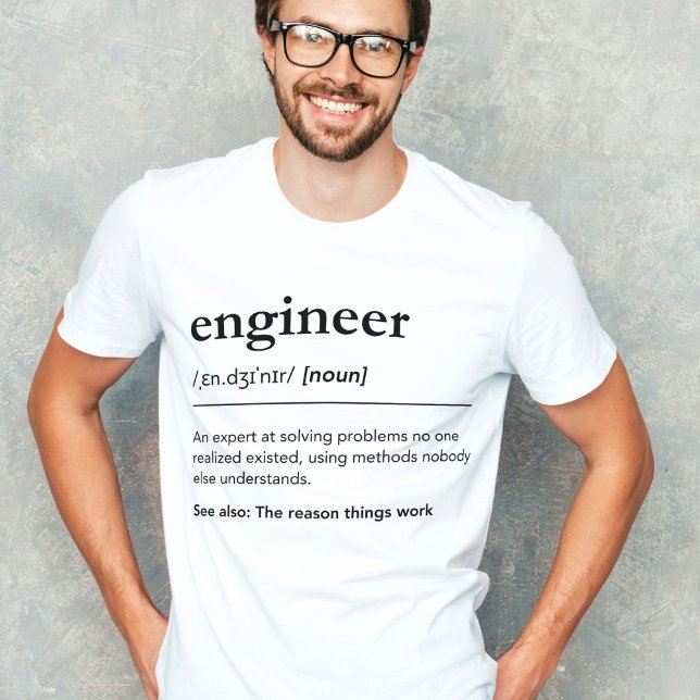 Custom Engineer Definition Funny Engineering Gift Tri-Blend Shirt (Creator Uploaded)