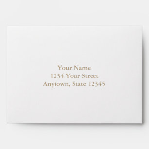 Custom Envelope with Cream Interior