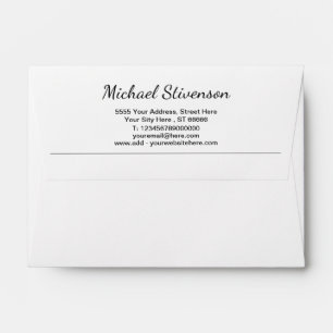 Custom Envelope with Name Address Contact Info