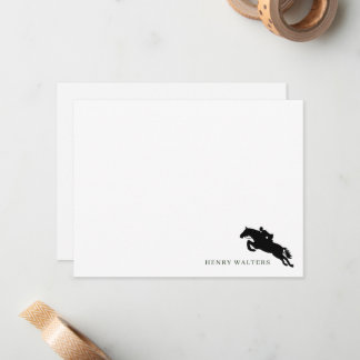 Custom Equestrian Note Card